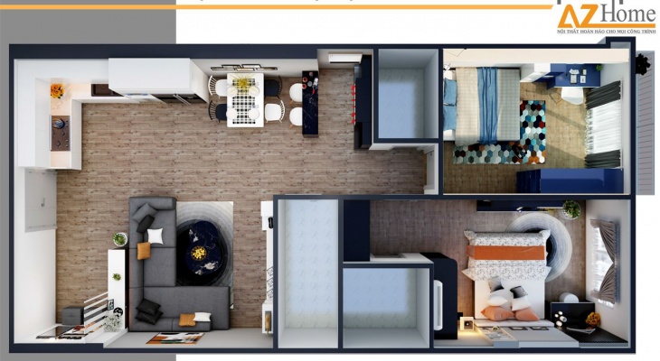 Ý tưởng thiết kế nội thất chung cư nhỏ cực kỳ hiệu quả